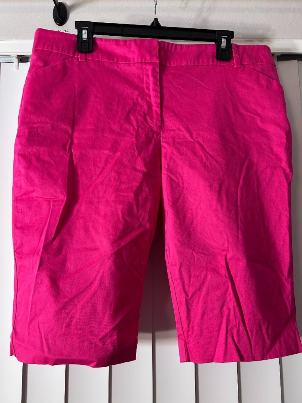 Women's Hot Pink 7th Avenue Bermuda Dress Shorts Size 14